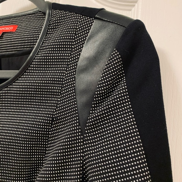 Classy office jacket, black with white dots🖤🤍 - Picture 6 of 14